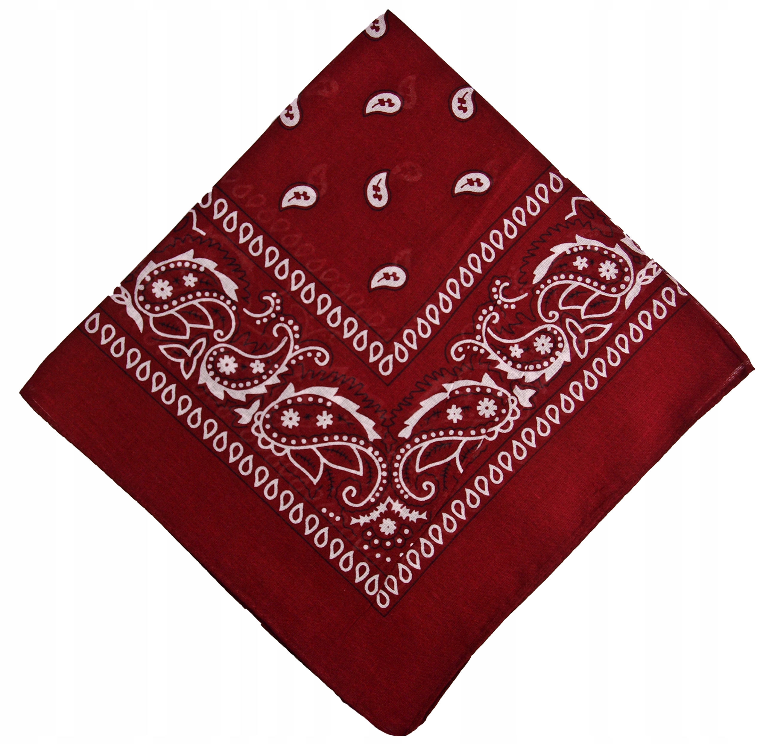 - BANDAMKA BANDANA CHUSTKA CHUSTA BANDAMA - bordowa