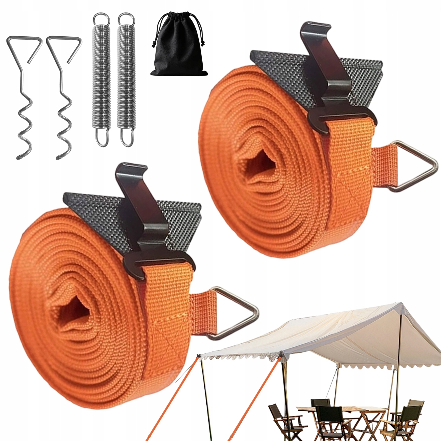 Sada Pro Upevnění Markýzy Se Dvěma Možnostmi Montáže Odolná Proti Větru