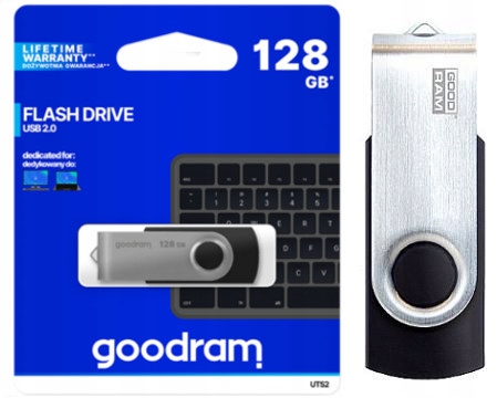 

Metalowy Pendrive Goodram Twister 128GB