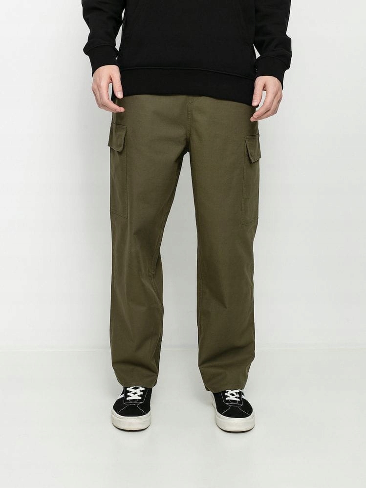 Volcom Khaki Kalhoty Se Zavazováním (xs)