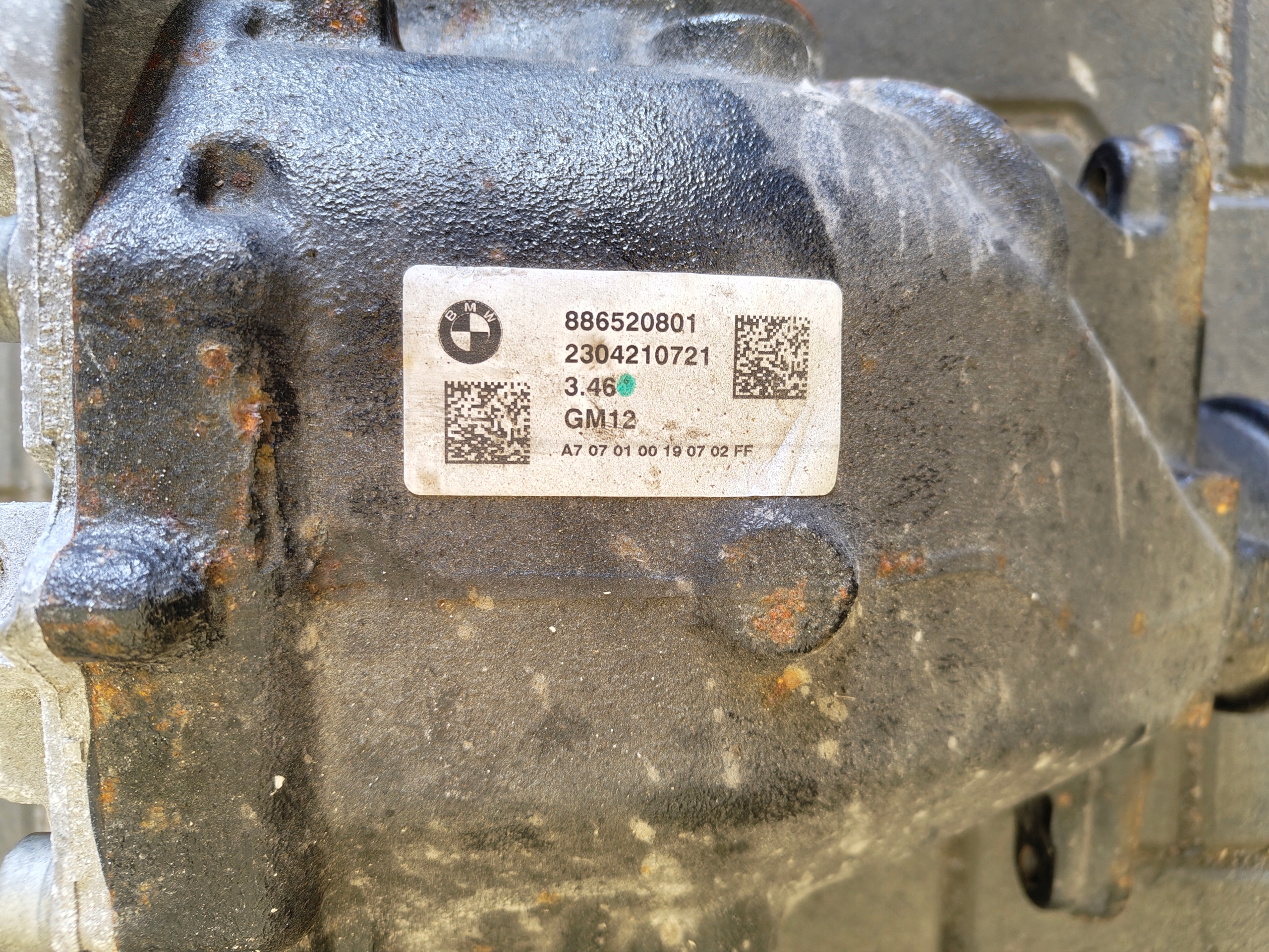 BMW Z4 G29 diff differential 8865208 3.46 MANUAL