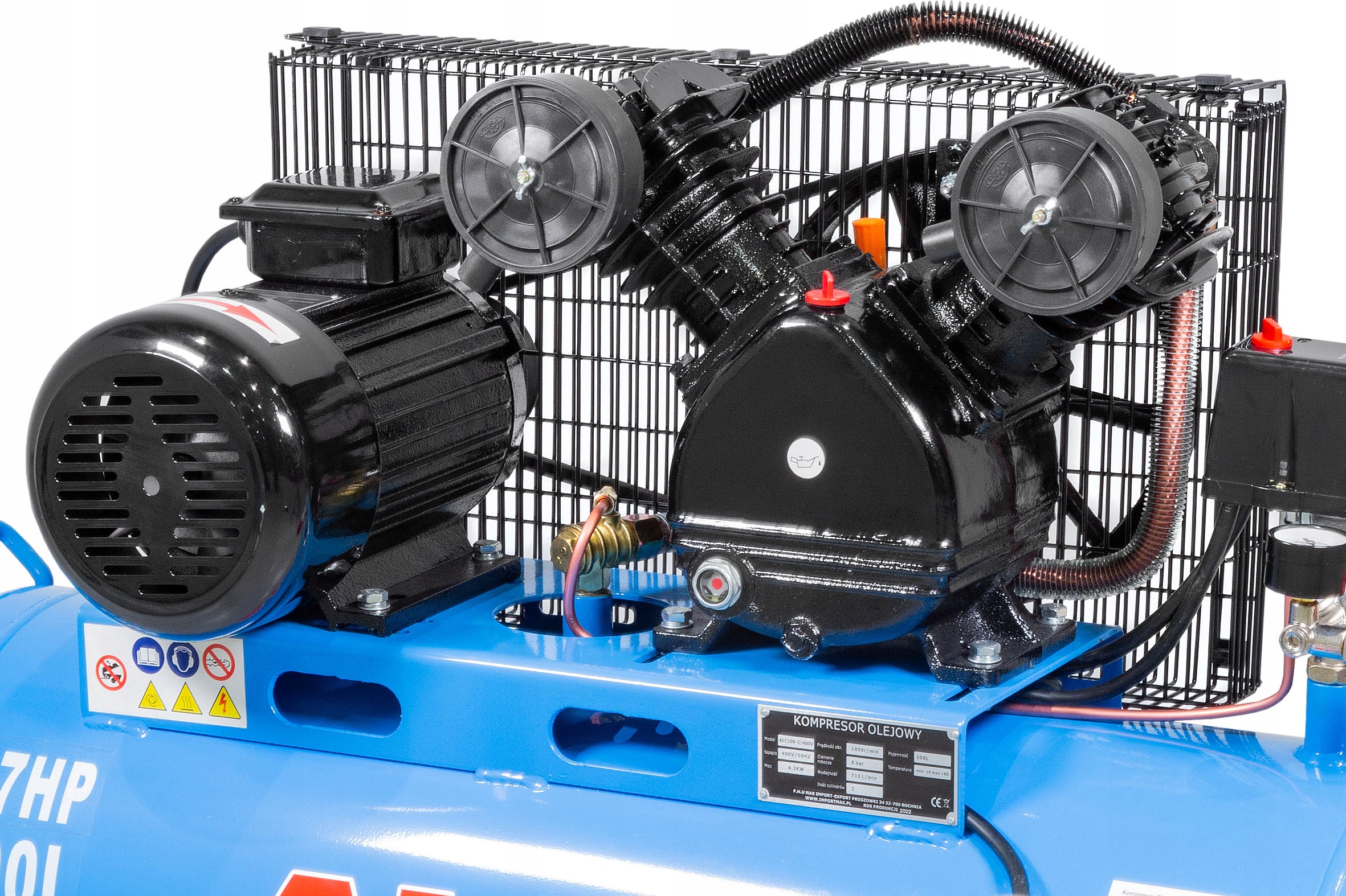 KOMPRESOR OLEJOWY SPRĘŻARKA 100L 400V Model ALC-100-2/400V