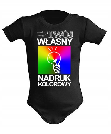 

Czarne Body z Własnym nadrukiem Grafiką 80 (9m)