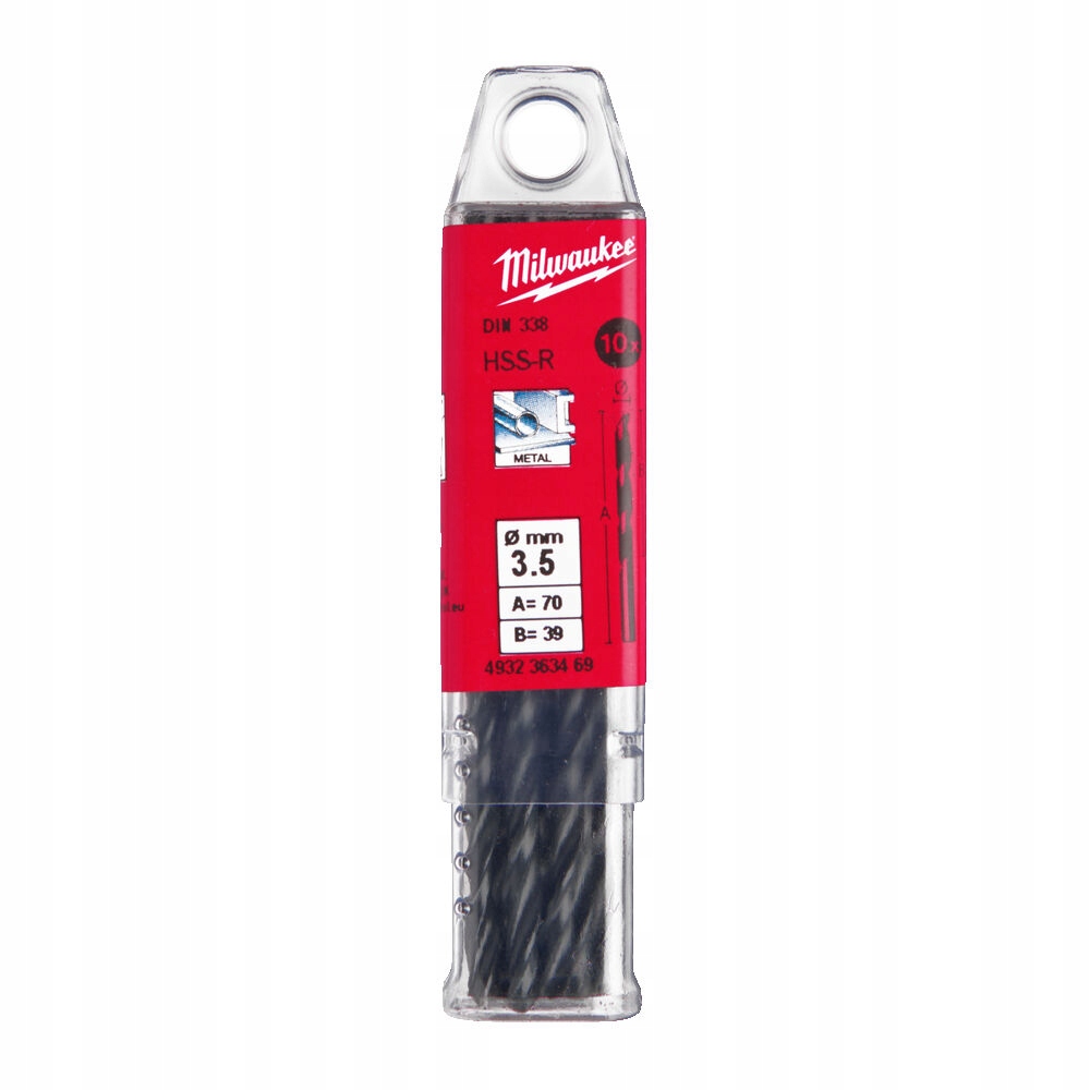 

Wiertła Do Metalu Milwaukee Hss-r 3,5 mm