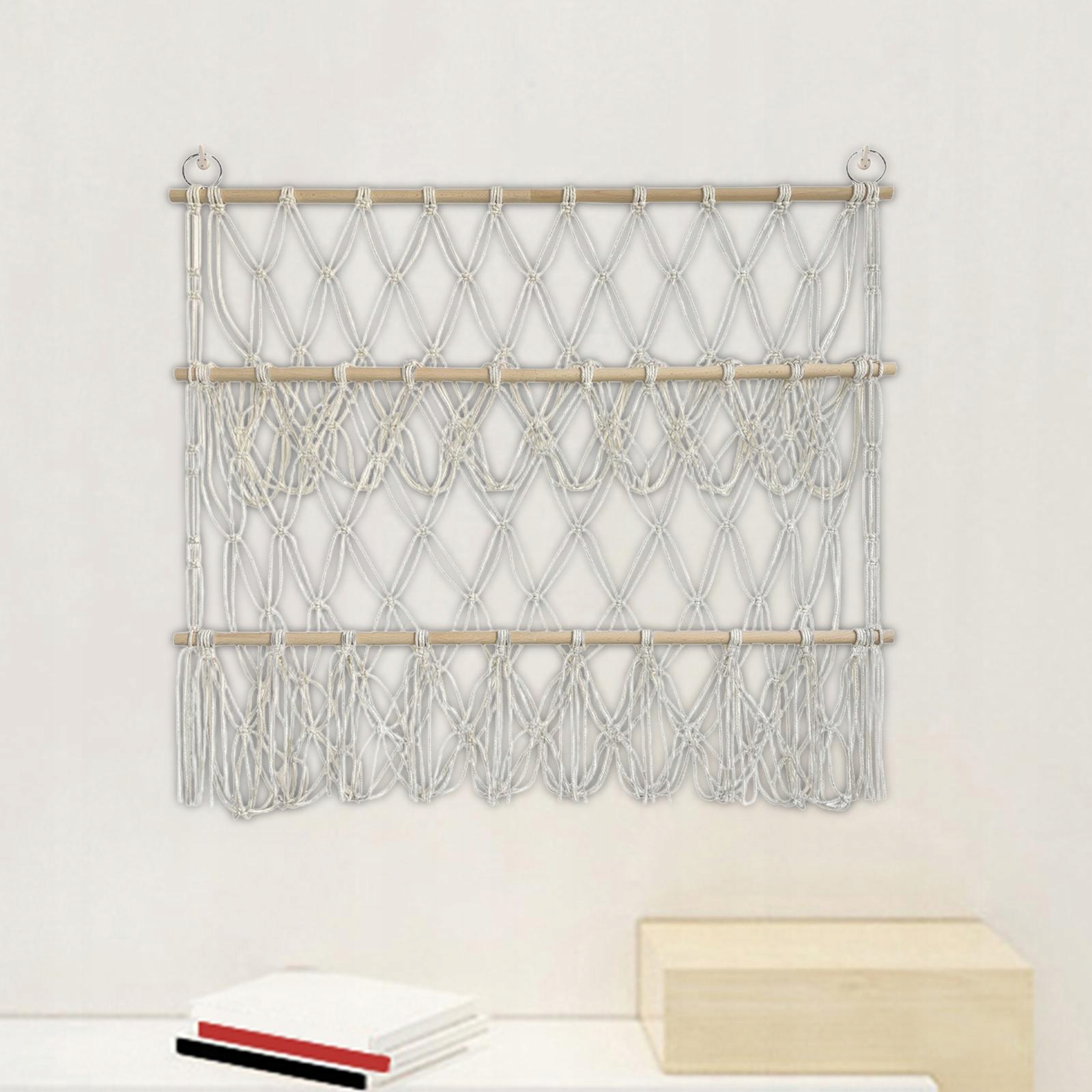 Hamak do przechowywania pluszaków Macrame Mesh Soft wiszący organizer beżowy Kod producenta Does not apply