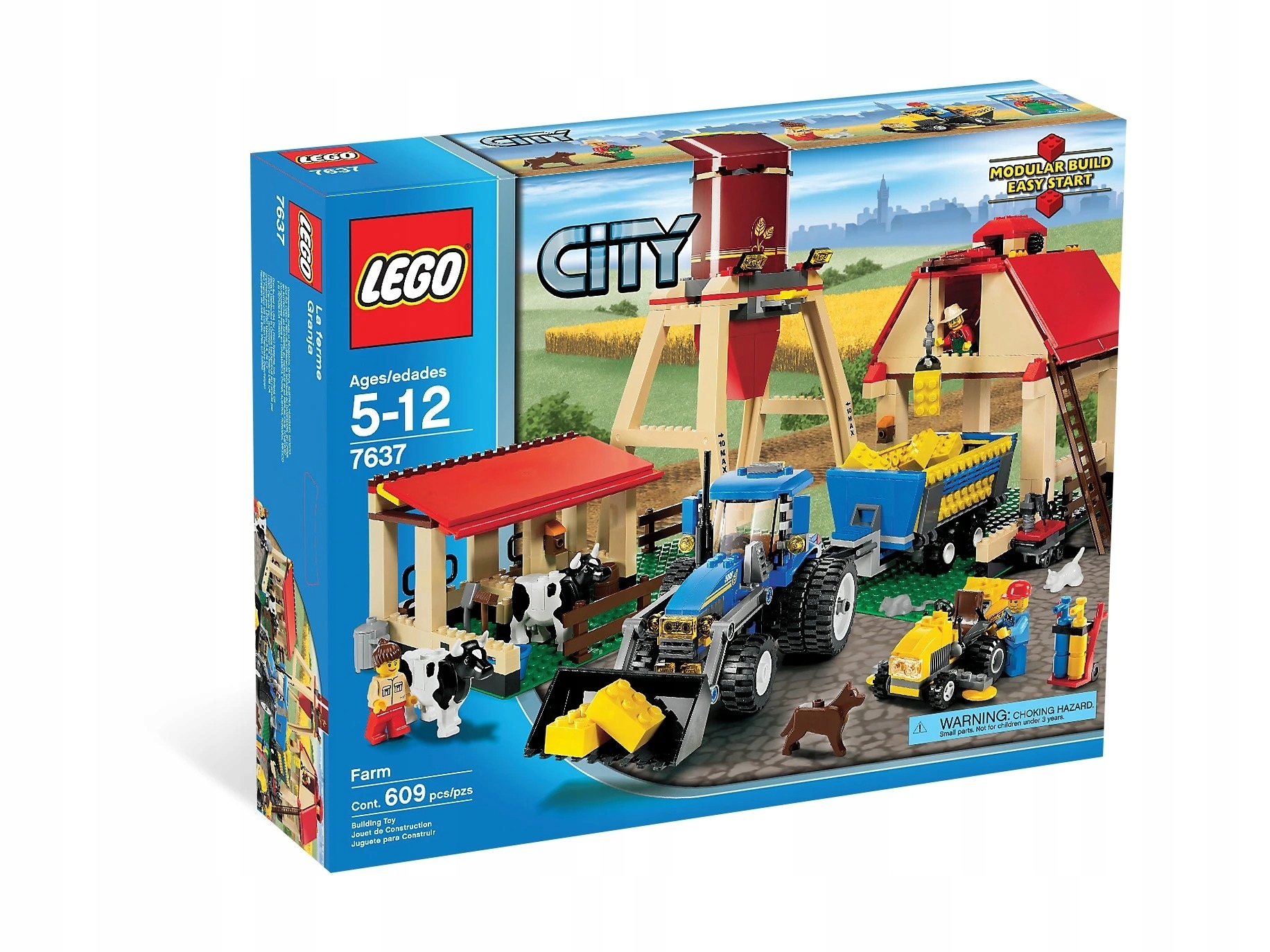 Klocki Lego City Zestaw Farma Gospodarstwo Rolne Traktor 7637