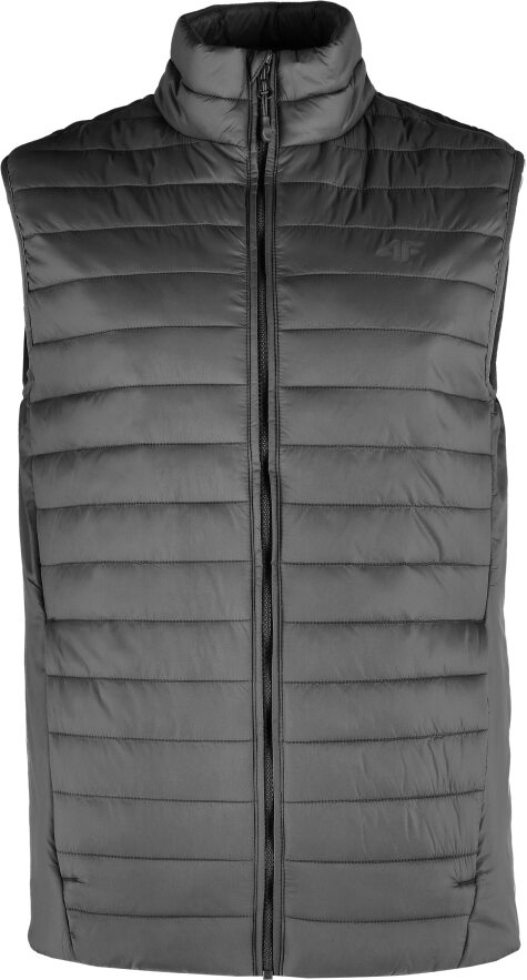 4F ŚLICZNA TANIA KAMIZELKA BEZRĘKAWNIK PIKOWANY M062 CZARNY r. M