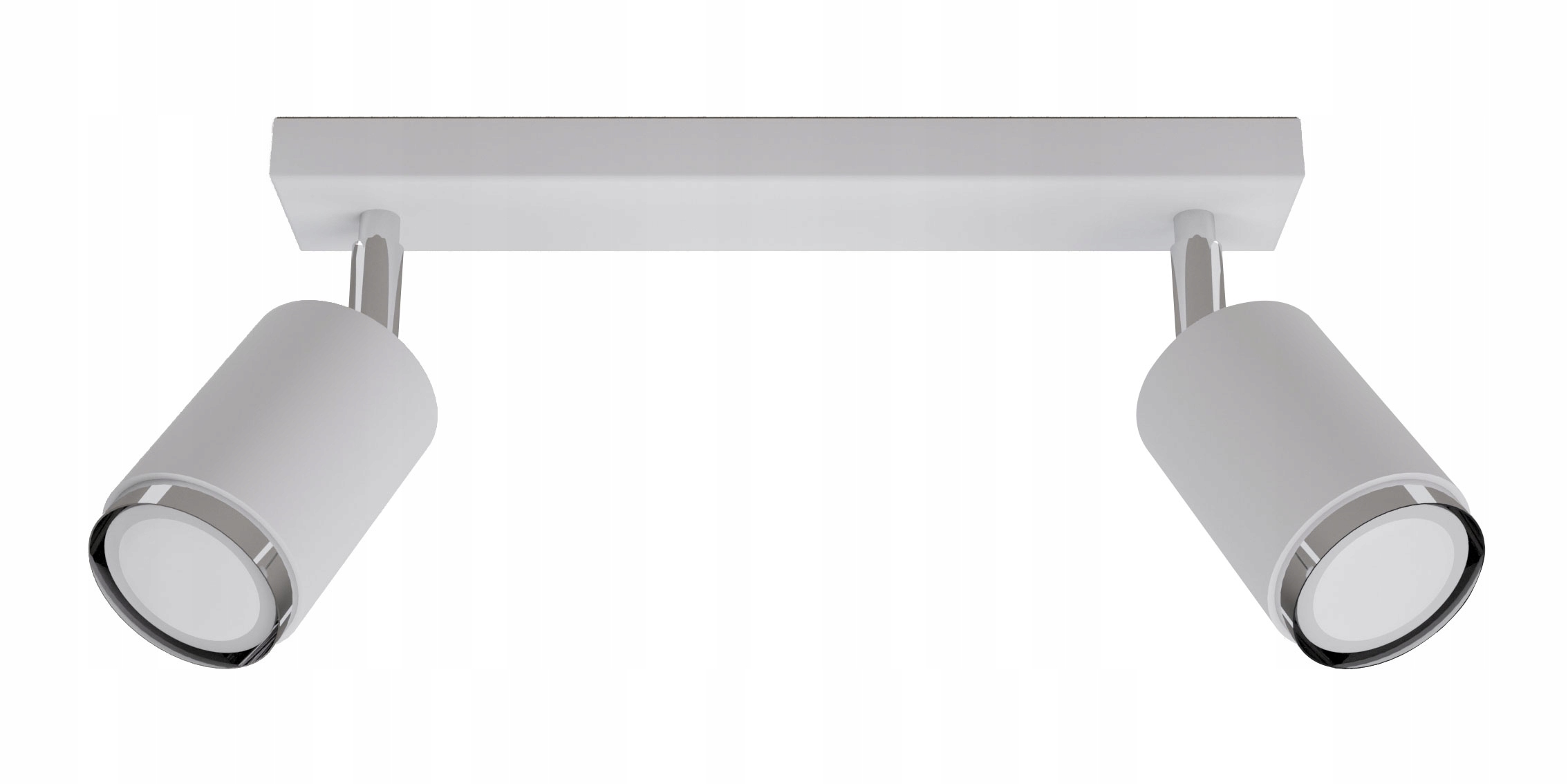 Stropní Svítidlo kovový bílo-stříbrný Stropní Nástěnný