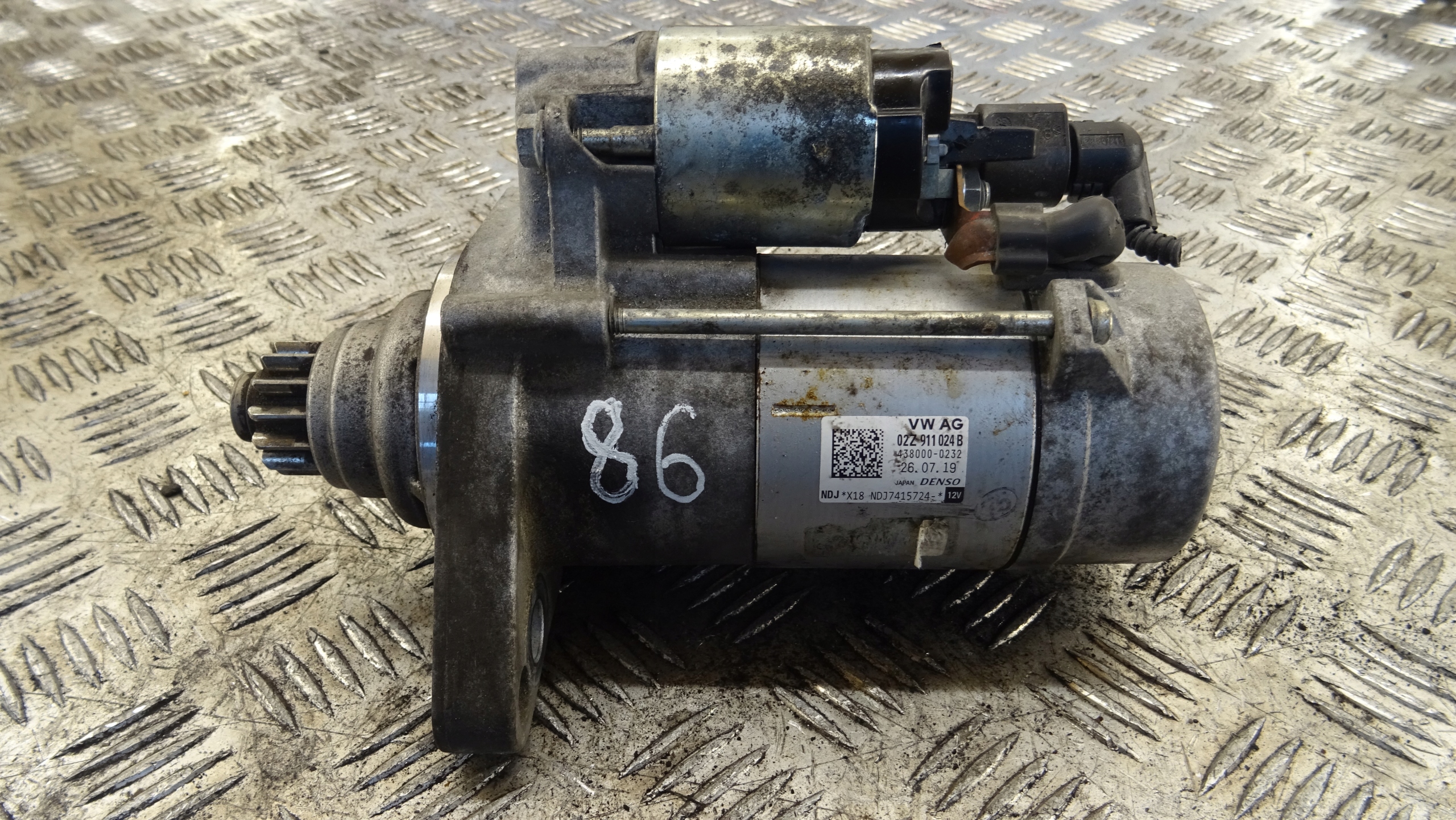 starter DENSO GOLF VII 1.6 TDI 02Z911024B 438000-0232 nr 86