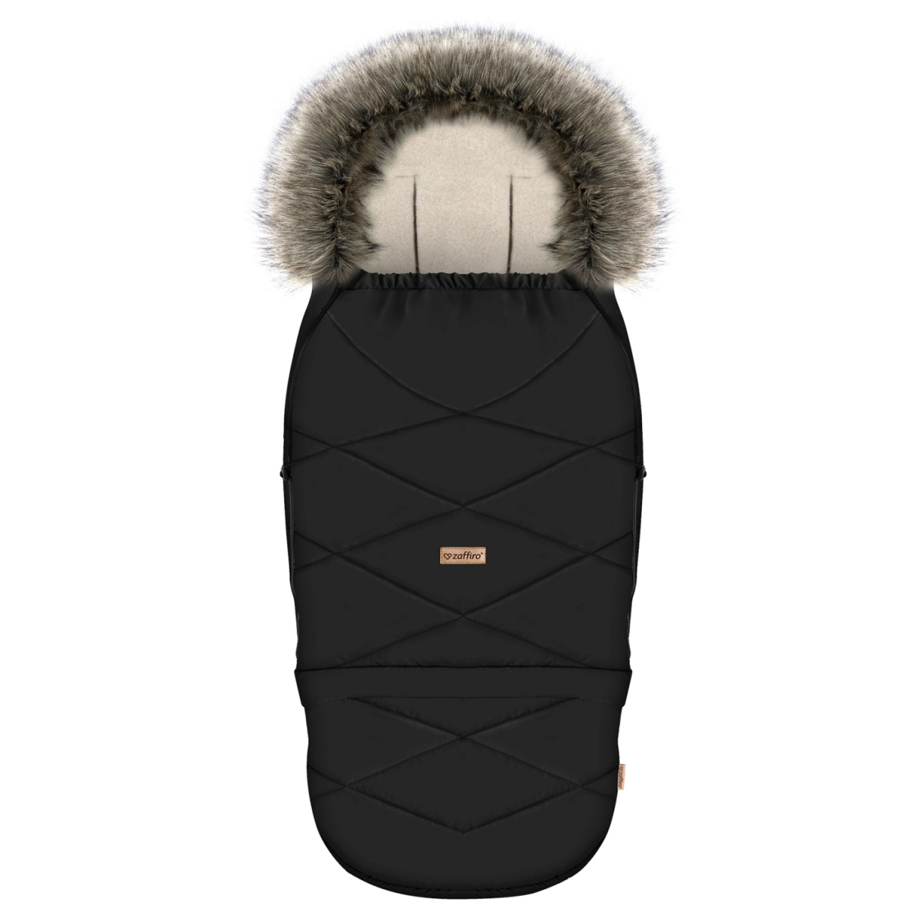 Zaffiro Regulowany śpiwór z torbą GrowUP Aspen 0-36m black