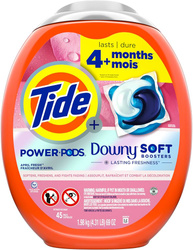 Tide Power Pods Downy April Fresh 45 szt. kapsułki do prania tkanin
