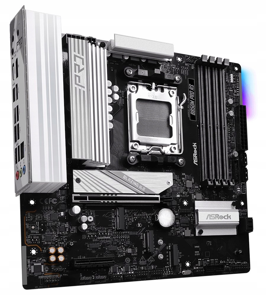 ASRock B850M Pro Rs Amd B850 AM5 4x DDR5 DIMM 3x M.2 Hdmi Dp