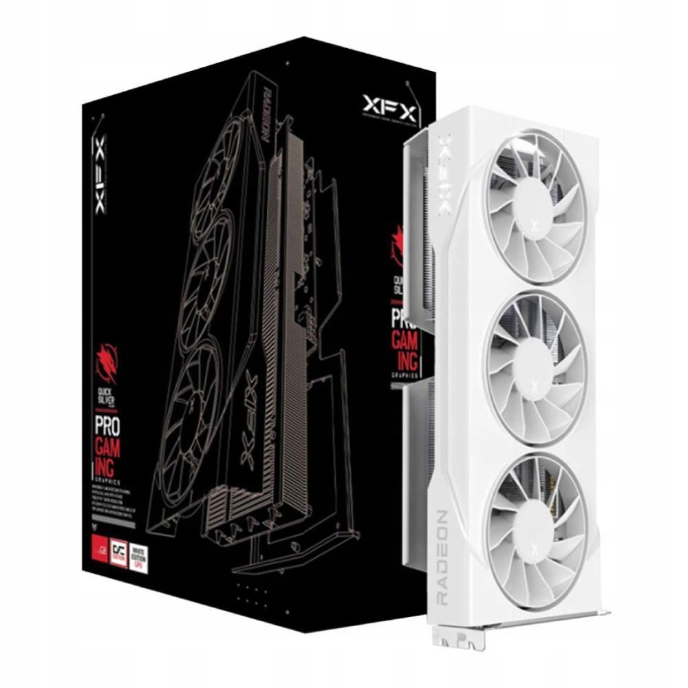 Karta graf. XFX SWIFT RX 9060XT OC White 3-FAN 16GB