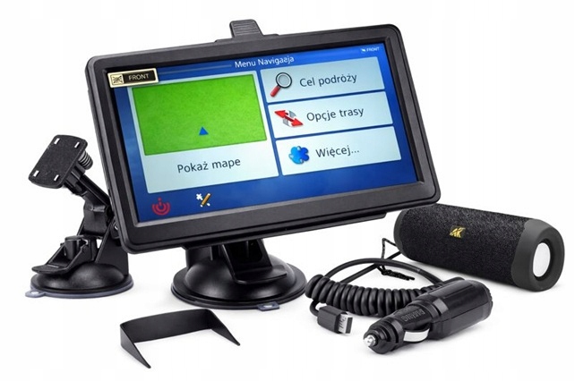 Nawigacja Samochodowa Gps 7' 16GB Truck Ciężarówka Autobus Głośnik