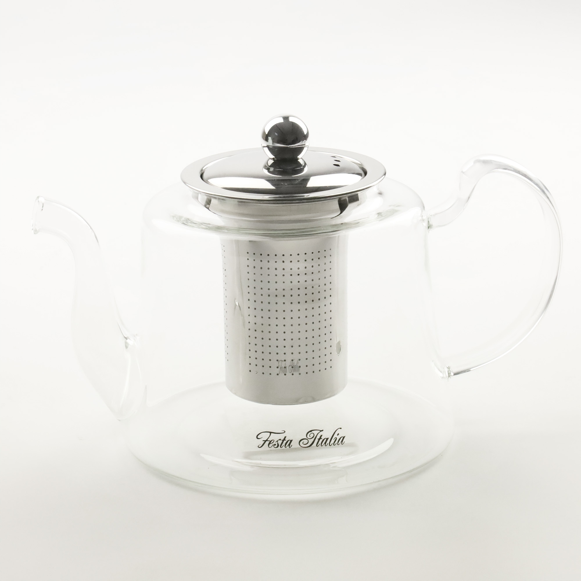 DZBANEK SZKLANY Z STALOWYM ZAPARZACZEM ZAPARZACZ DO HERBATY ZIÓŁ 1200 ML