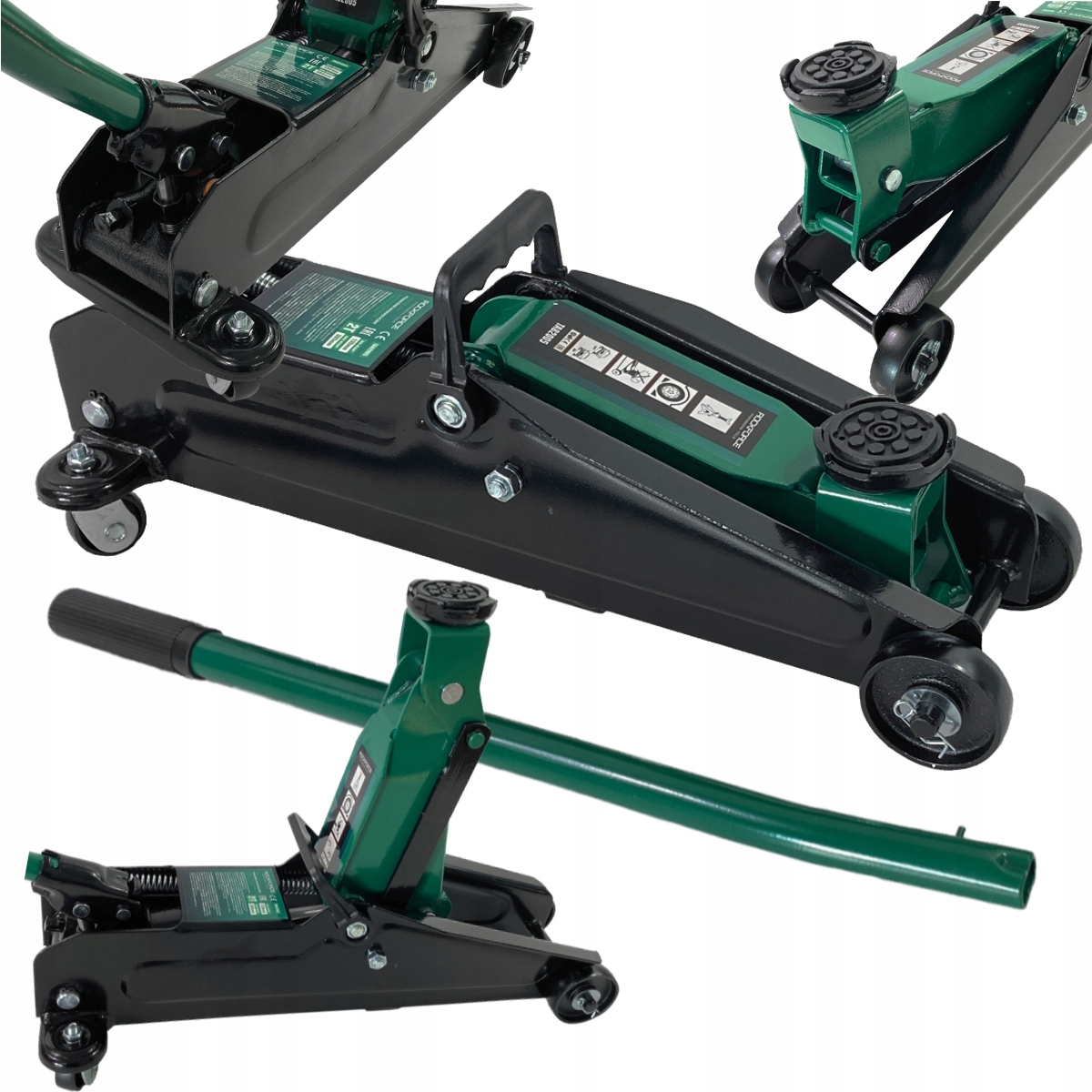 Hydraulický zdvihák do auta žaba páka Nosnosť 2T guma