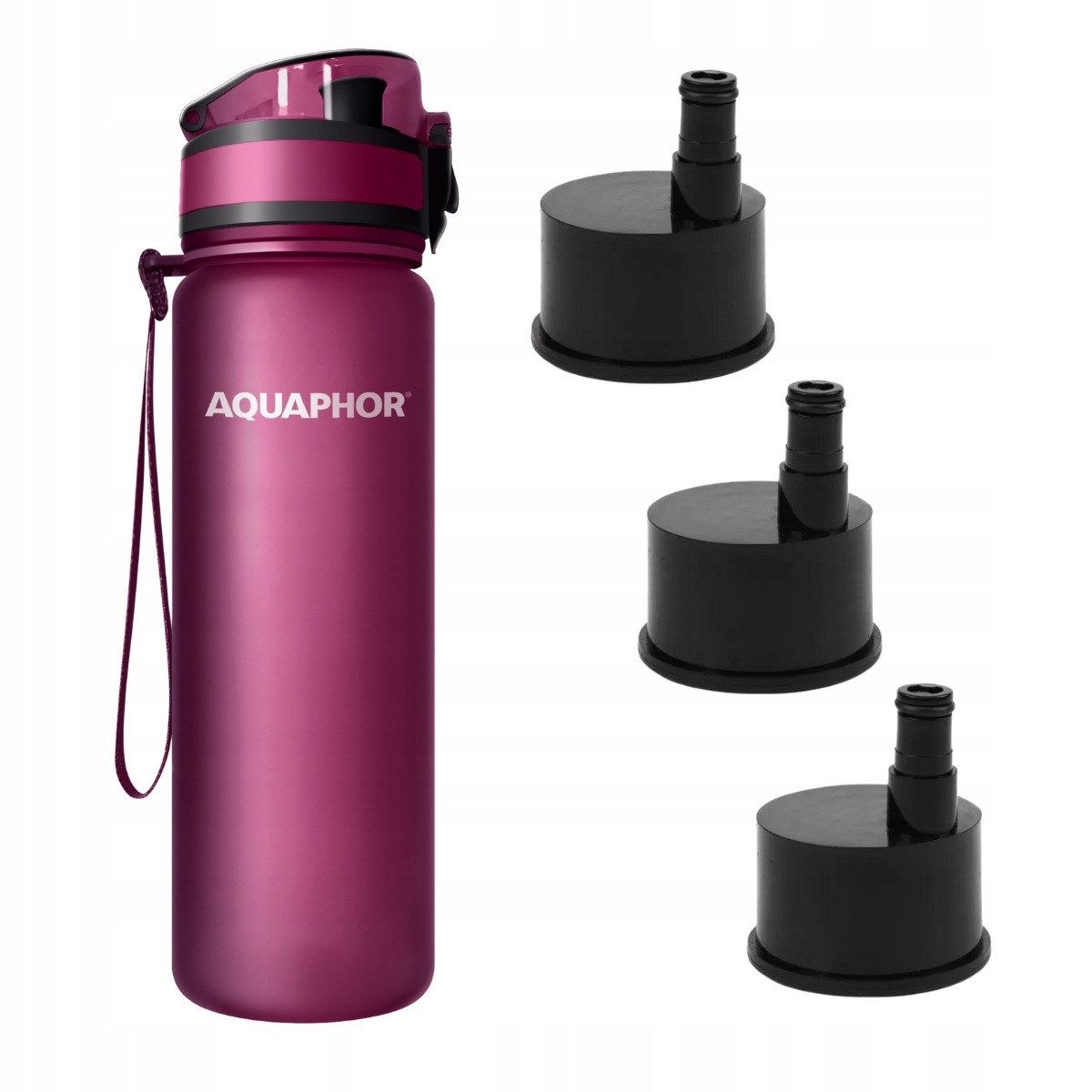 

Bidon z filtrem Aquaphor City bordowy, 3 filtry