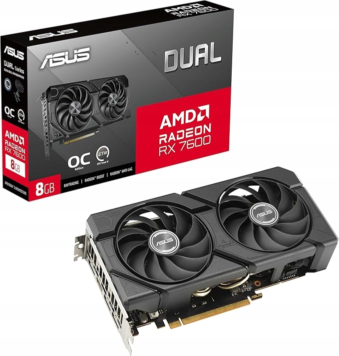 Karta graficzna Asus Dual Radeon Rx 7600 Evo Oc Edition 8 Gb GDDR6