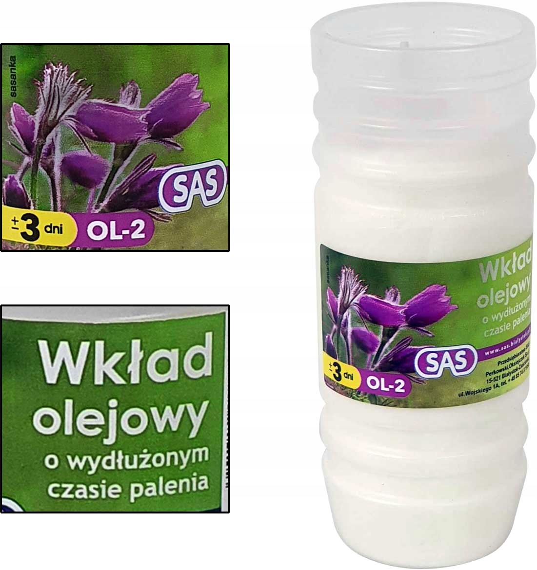 

Wkład Olejowy Do Zniczy 14cm