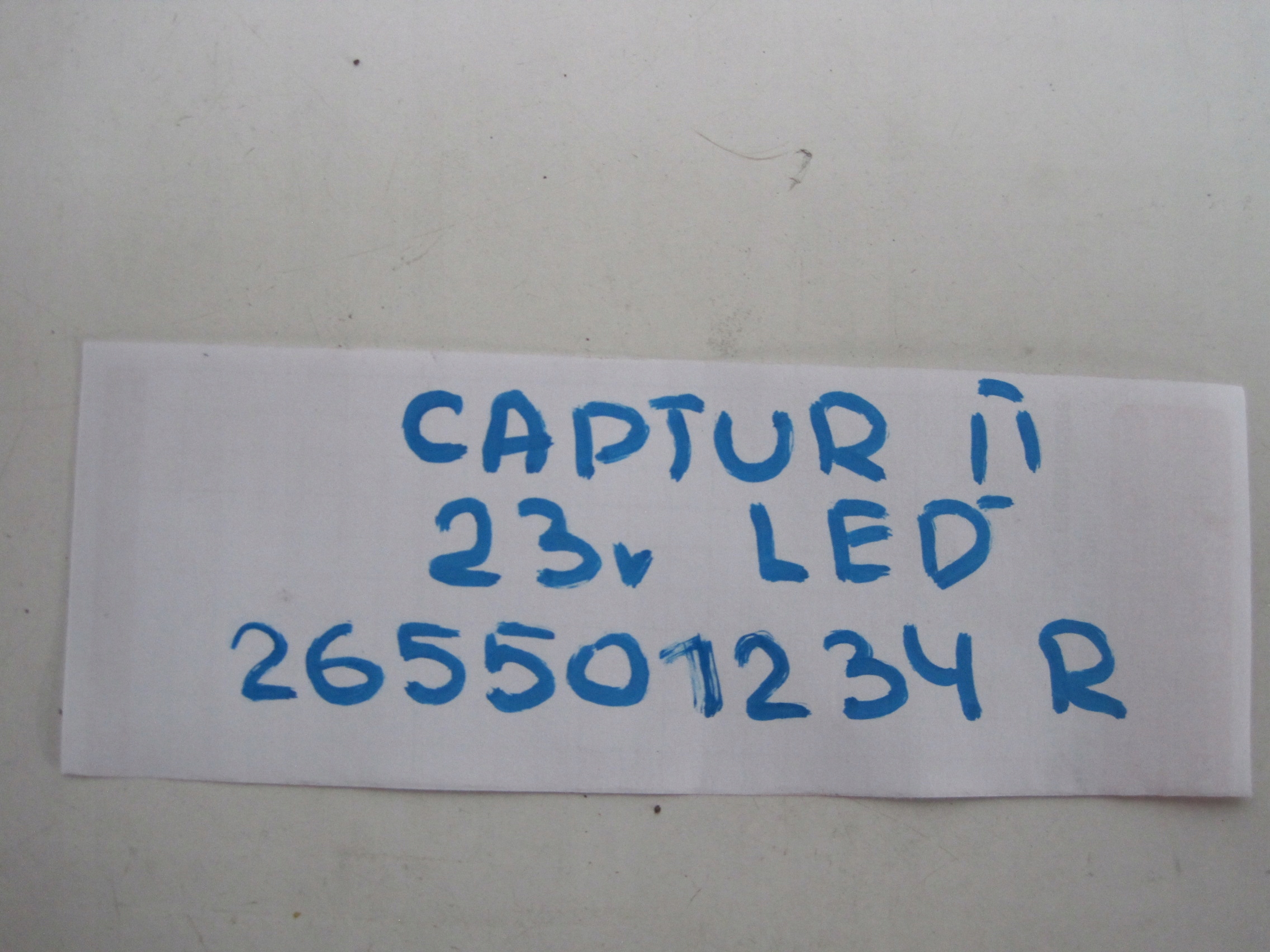 light rear part RENAULT CAPTUR II for the bonnet right 265501234R