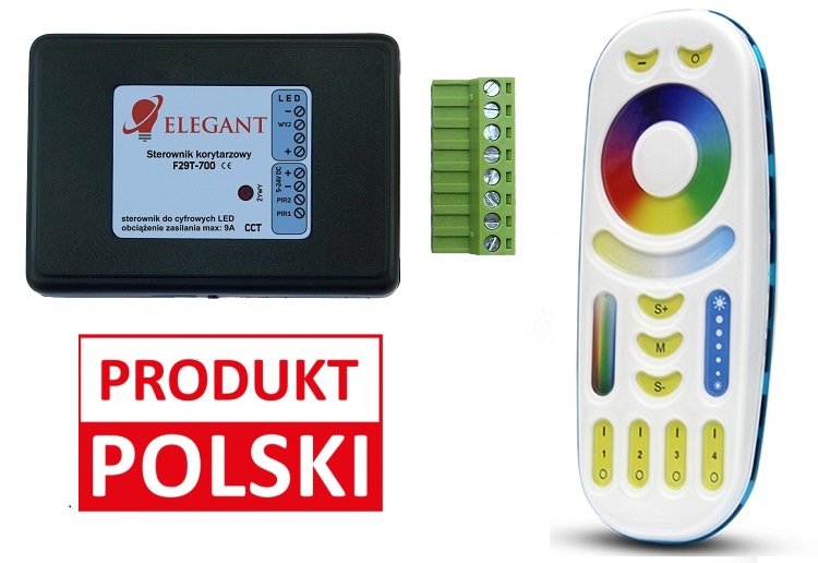 Ovladač Led osvětlení Elegant F29T TM1814 Cct 5-24V, vlnový efekt