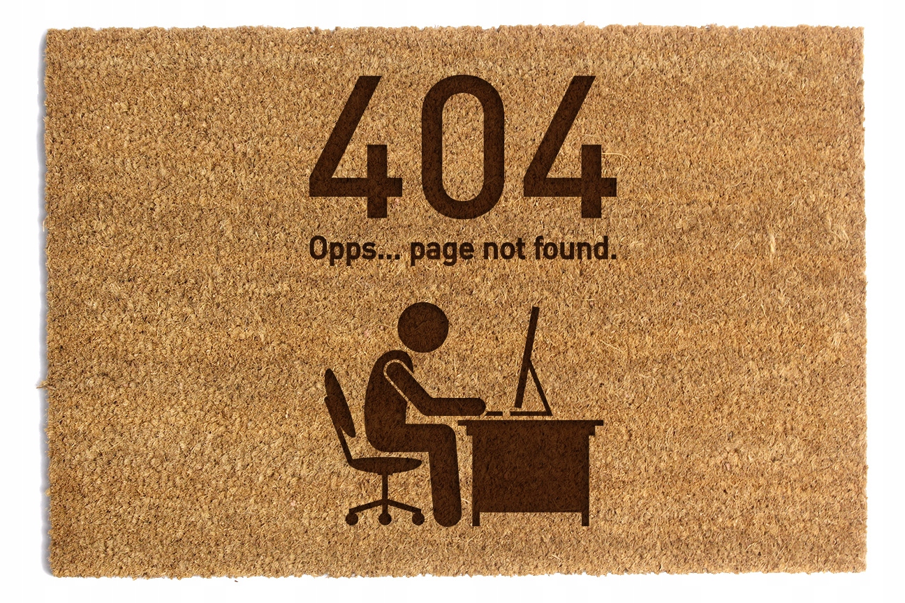 Stěrač Pod Dveře Chyba „404“ 60x90 cm