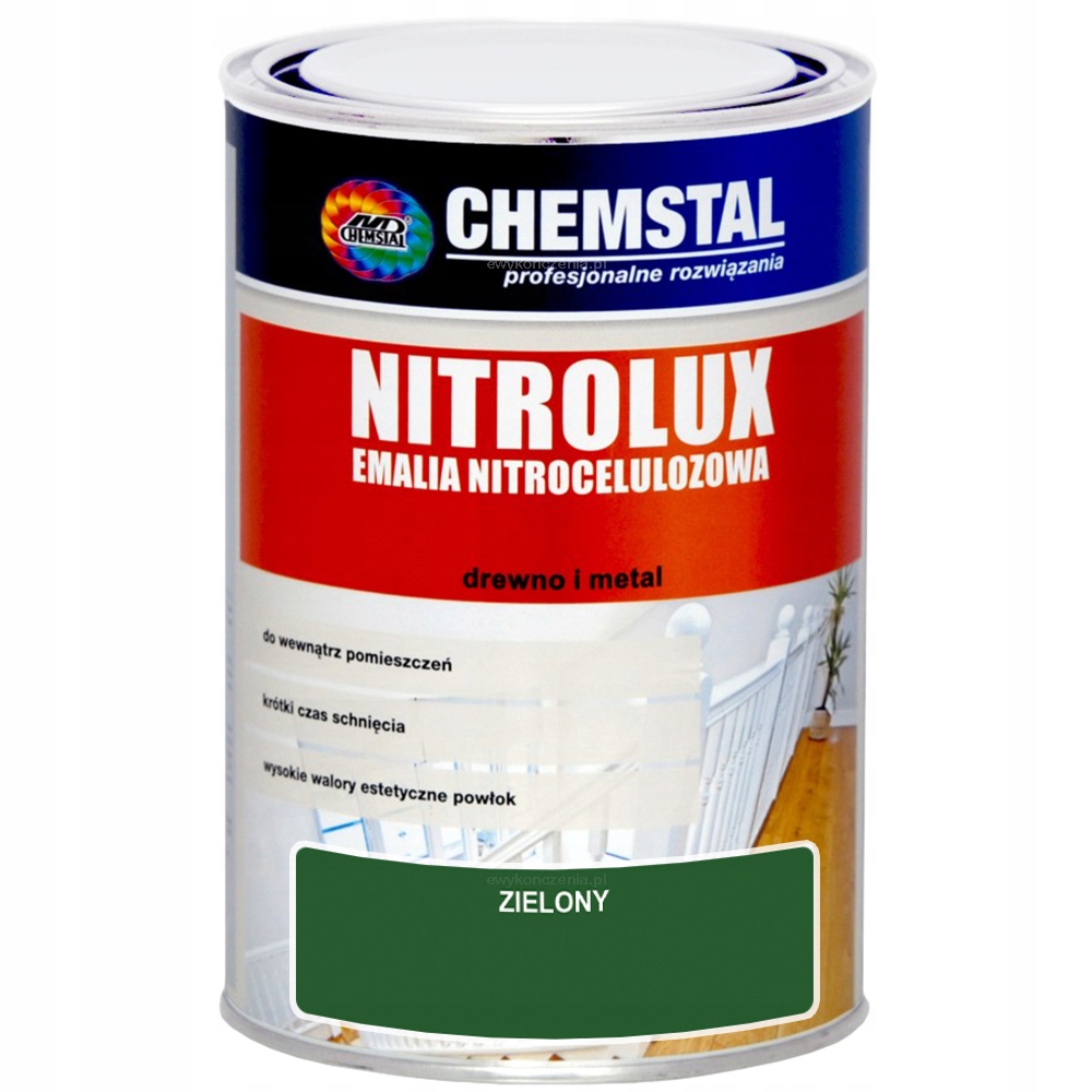 Emalia Nitro NITROLUX CHEMSTAL Zielony 5L