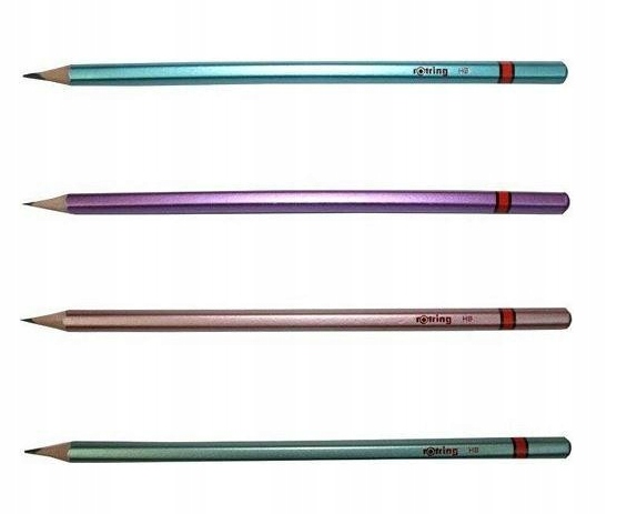 Ołówek drewniany Metallic HB mix kol ROTRING EAN (GTIN) 3026980900670