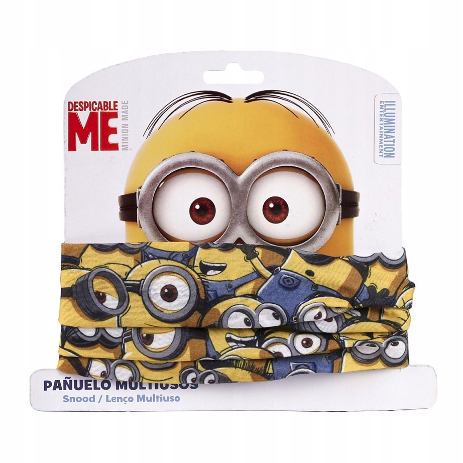 

Cienki komin wiosenny chusta apaszka Minionki