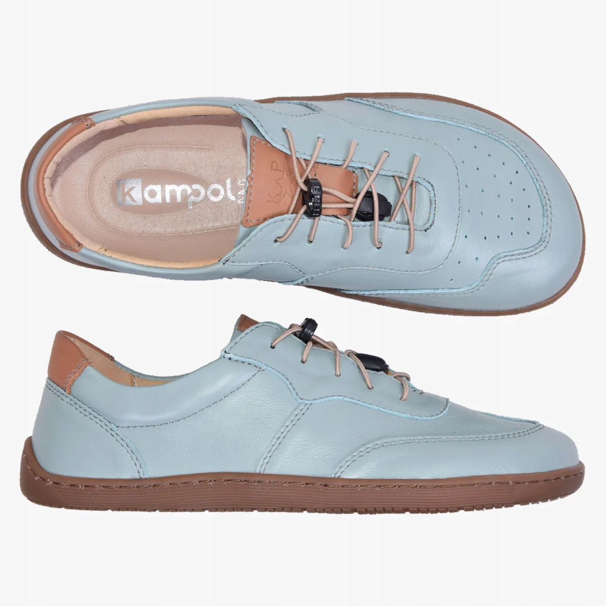 Buty Damskie Barefoot Minimalistyczne Skórzane Szerokie Tęgie Kampol 38