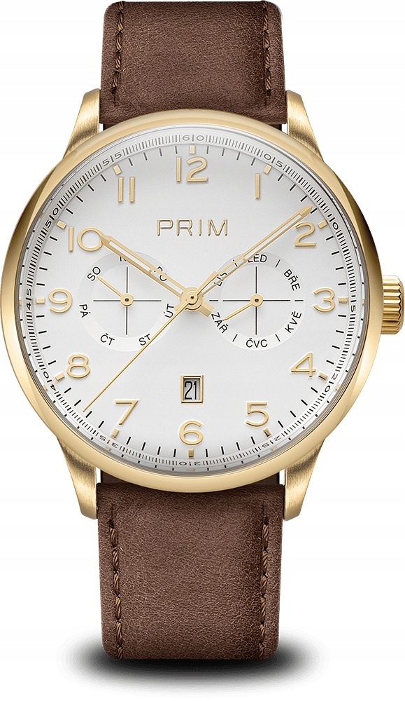 Pánské Automatické Vodotěsné Ocelové Hodinky Prim Manager W01P.13249.G