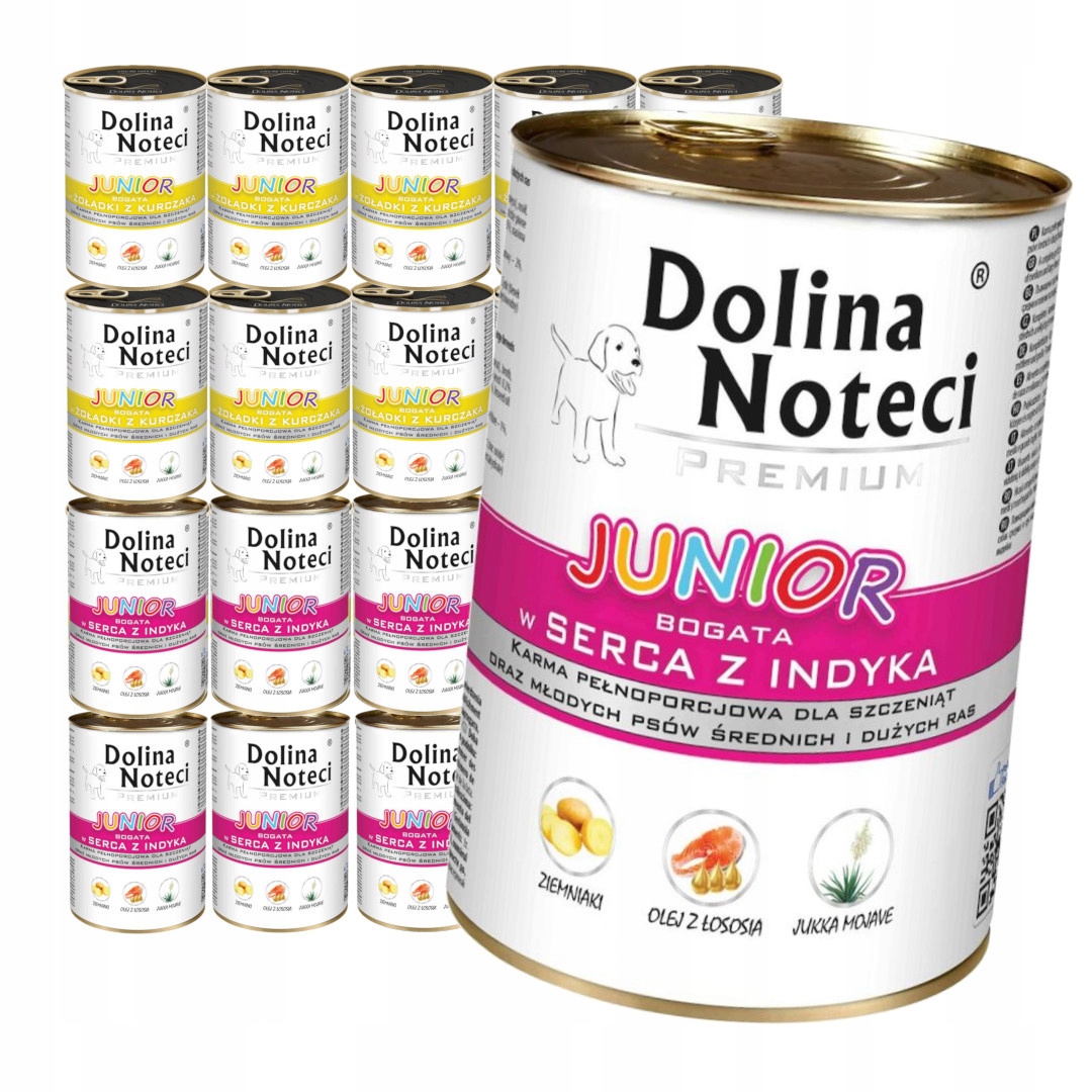 Levně Dolina Noteci Premium Junior 20x400g Vlhké Krmivo Krůta