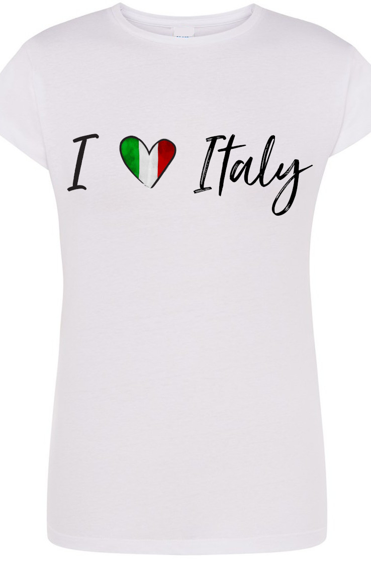 I Love Italy Kocham Włochy Damski T-Shirt r.S