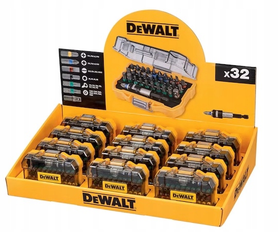 Dewalt Zestaw Końcówek 32cz. Ekspozytor 12op. DT7969M-QZ