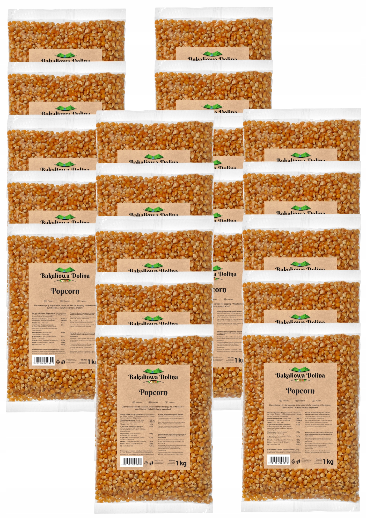 Levně Popcorn 20 Kg Zrno Kukuřice Pro Pražení Bez Soli Vysoká Kvalita Svačiny