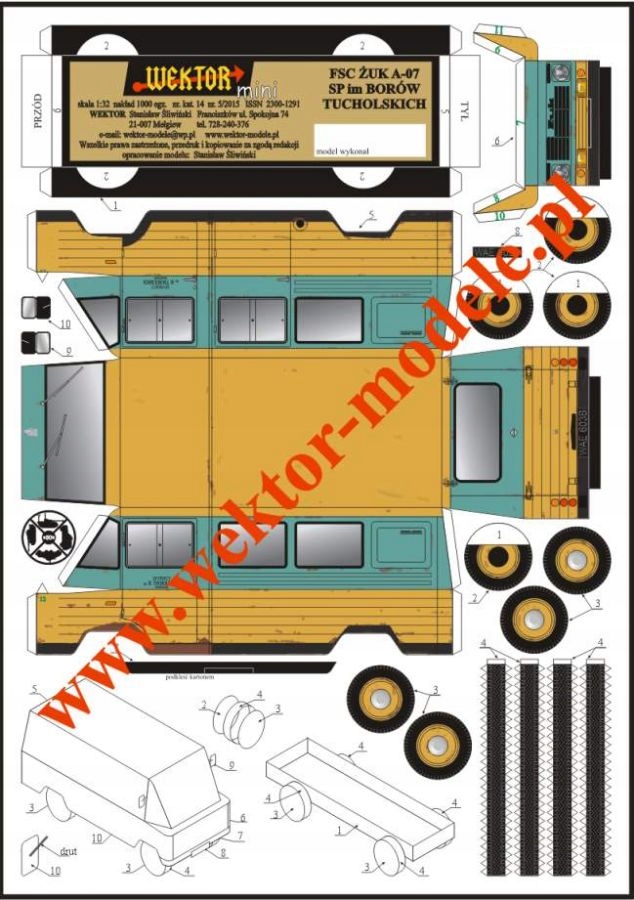 

Model Kartonowy Żuk A-07 Sp. Pracy IM Borów Wektor