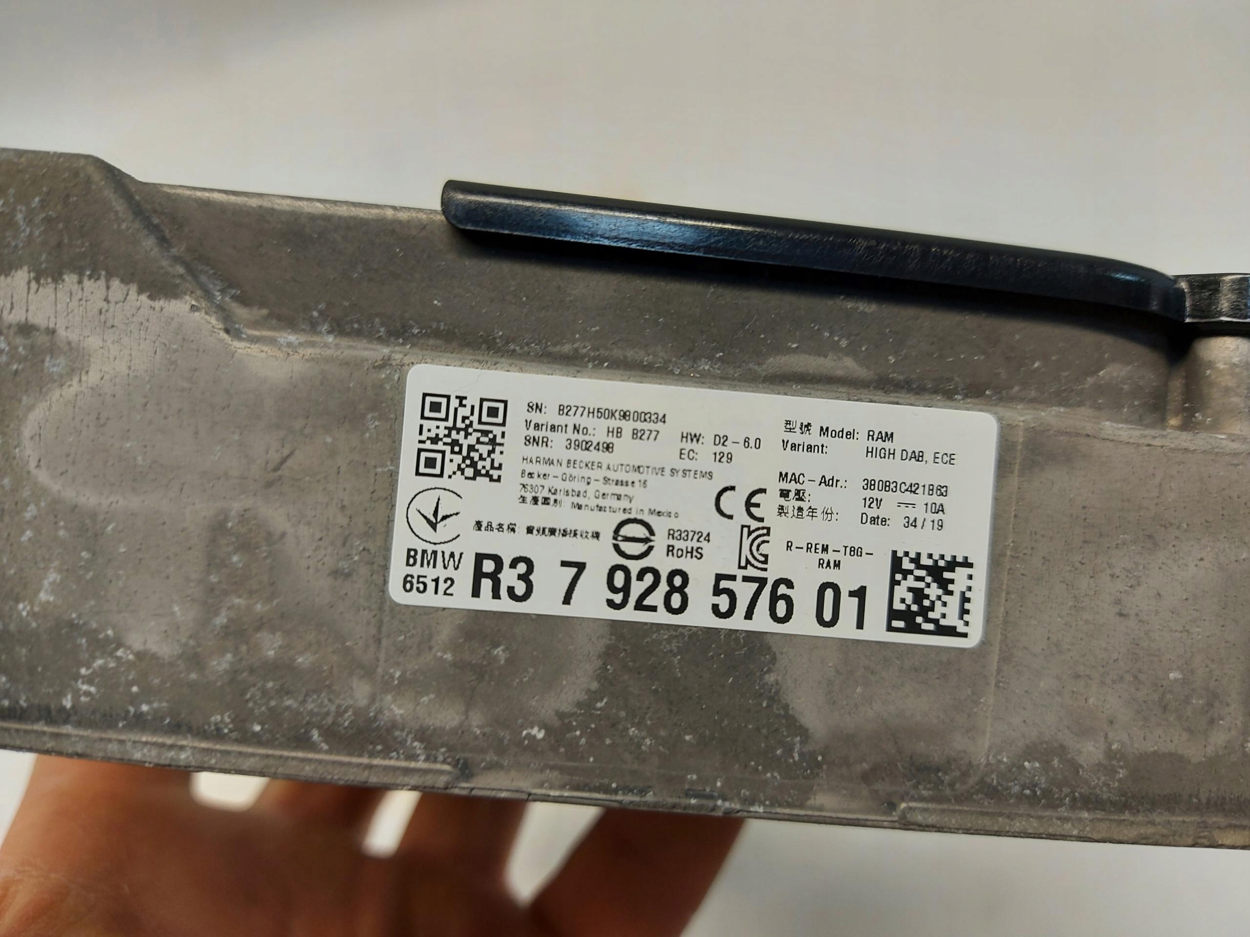 BMW G05 X5 3.0d 2019r module amplifier RADIA 7928576