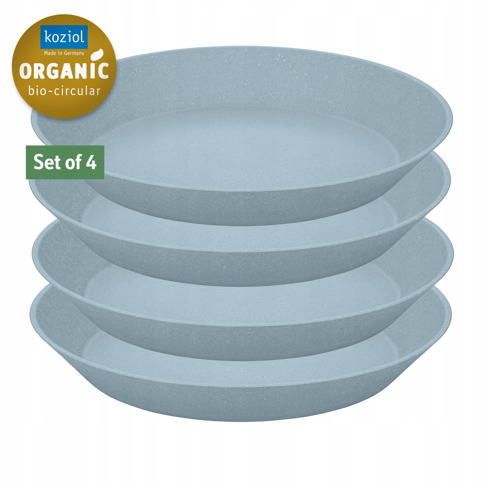 Sada polévkových talířů 4 ks 240 mm Koziol Soup Plate modrá