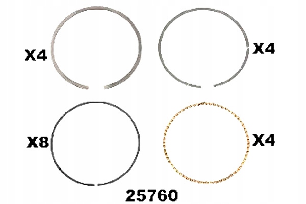 JAPKO PIERŚCIENIE TŁOKOWE KPL.20