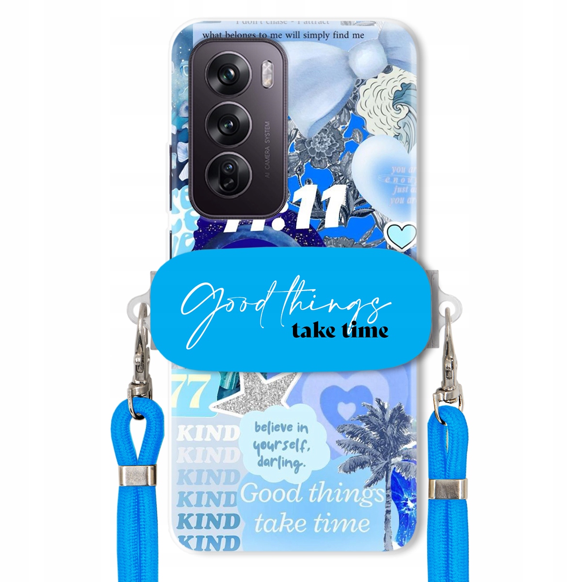 Pouzdro pro Oppo Reno 12 Pro 5G Držák Crossbody vodítko Good Things Dovolená