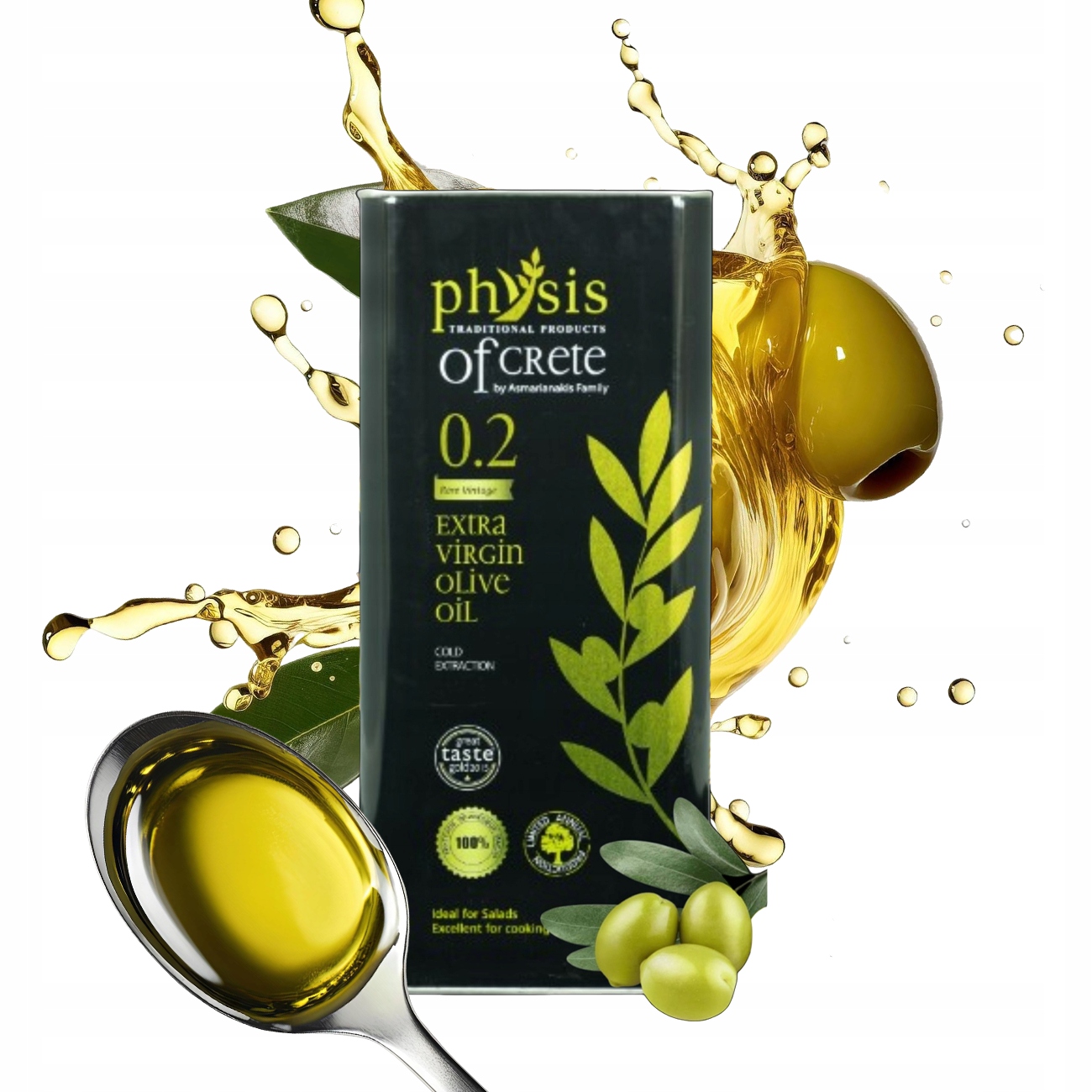 Řecký Extra Panenský Olivový Olej Physis Of Crete Čerstvý 3L 3000 ml 0.2