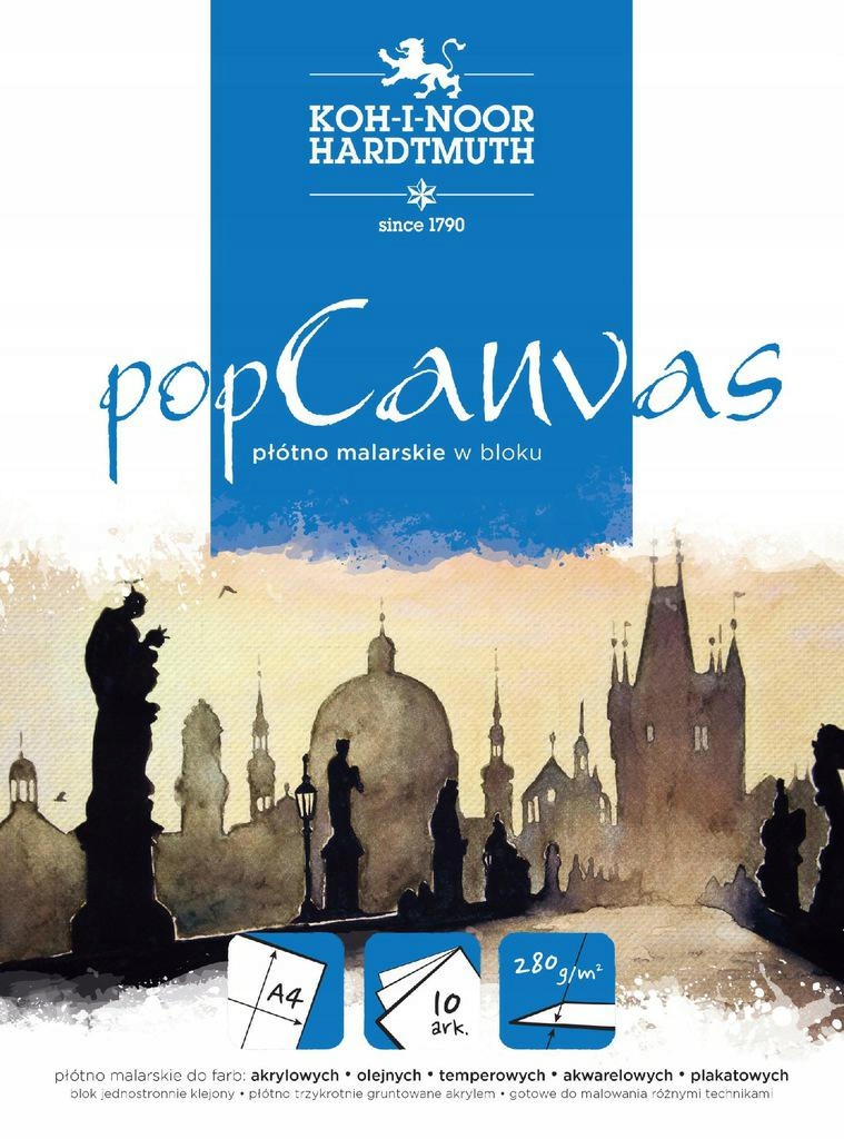 Płótno w Bloku A4 blok arkusze 10k 280g Canvas