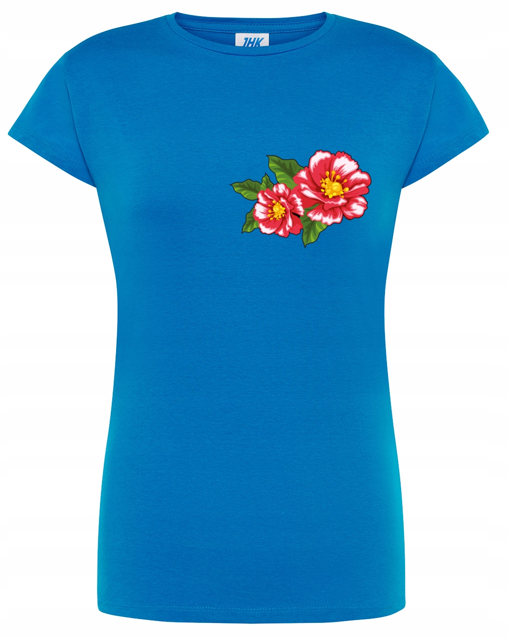 

Koszulka w kawiaty. t-SHIRT W Kolorowy Motyw M