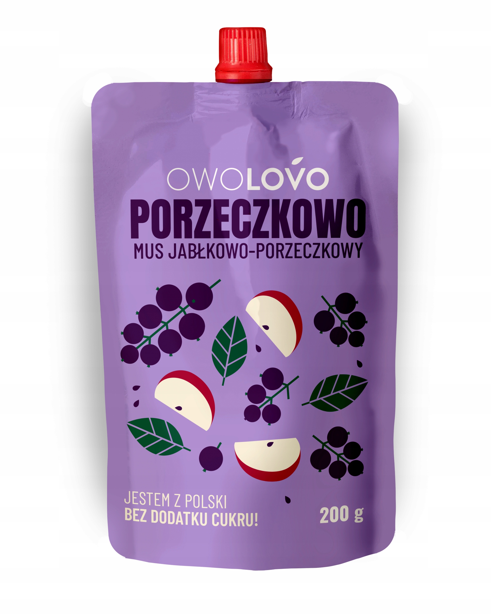 OWOLOVO Mus Owocowy dla Dzieci PORZECZKOWO 200g