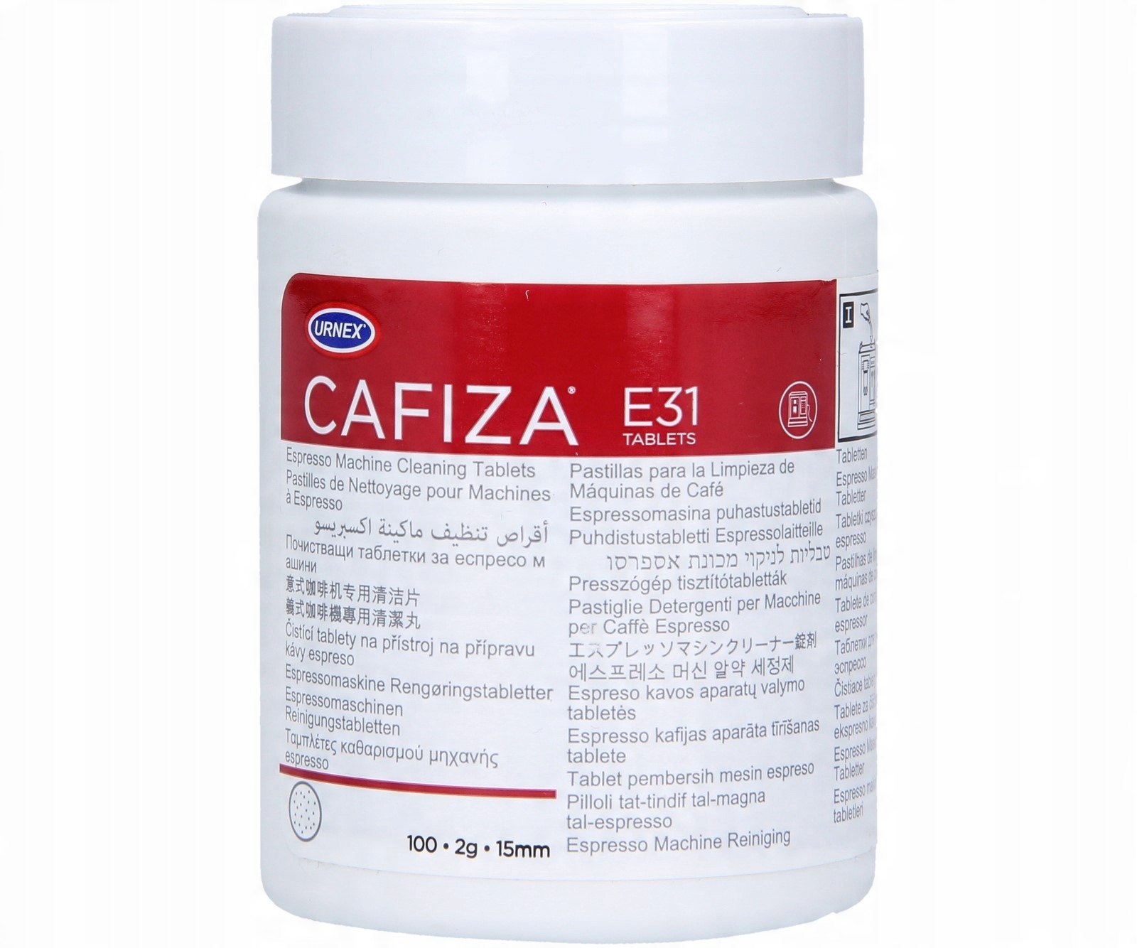 

Urnex Cafiza Tabletki do czyszczenia ekspresu x100