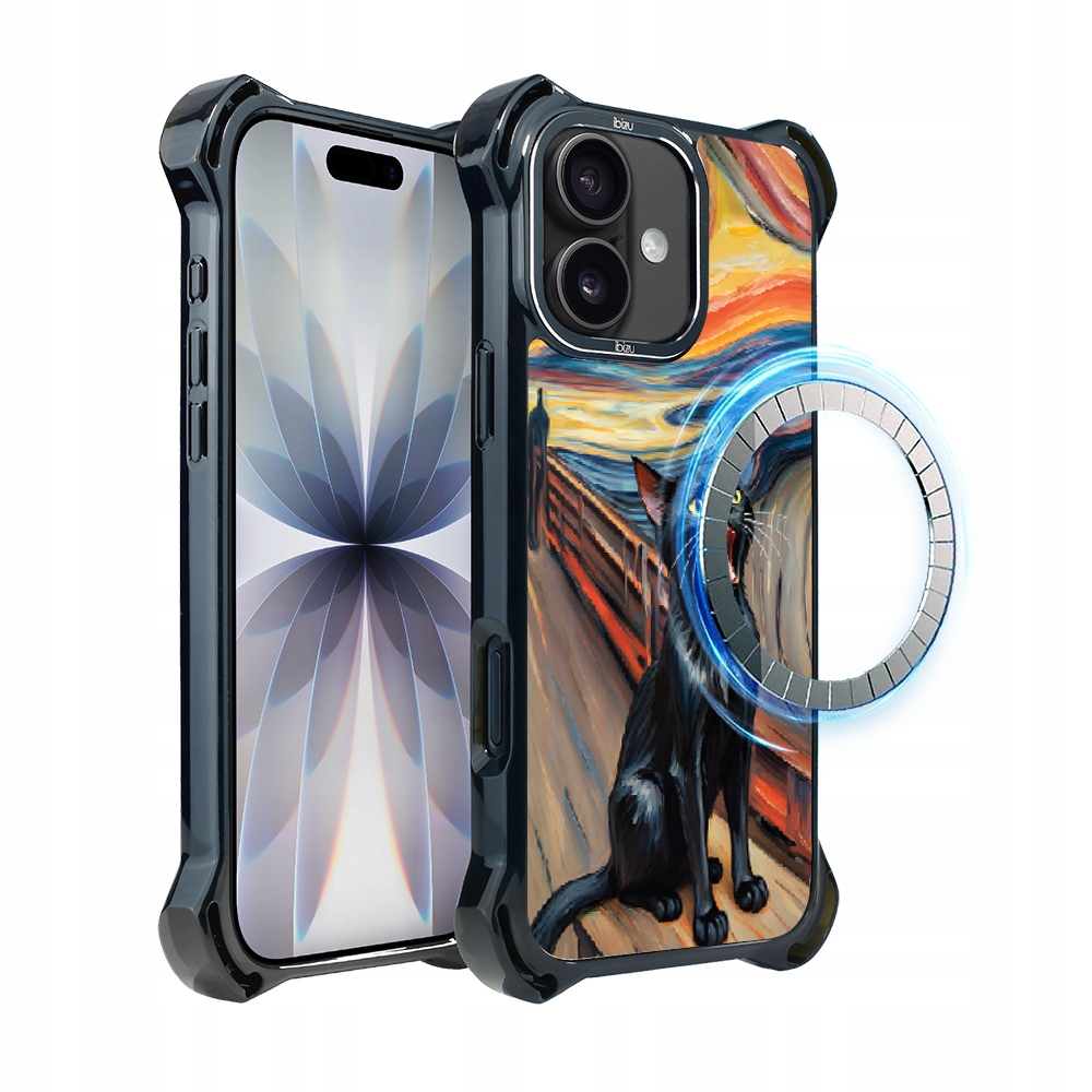 Pouzdro DropGuard Ultra pro iPhone 17 Ibizu s MagSafe, kočičí křik