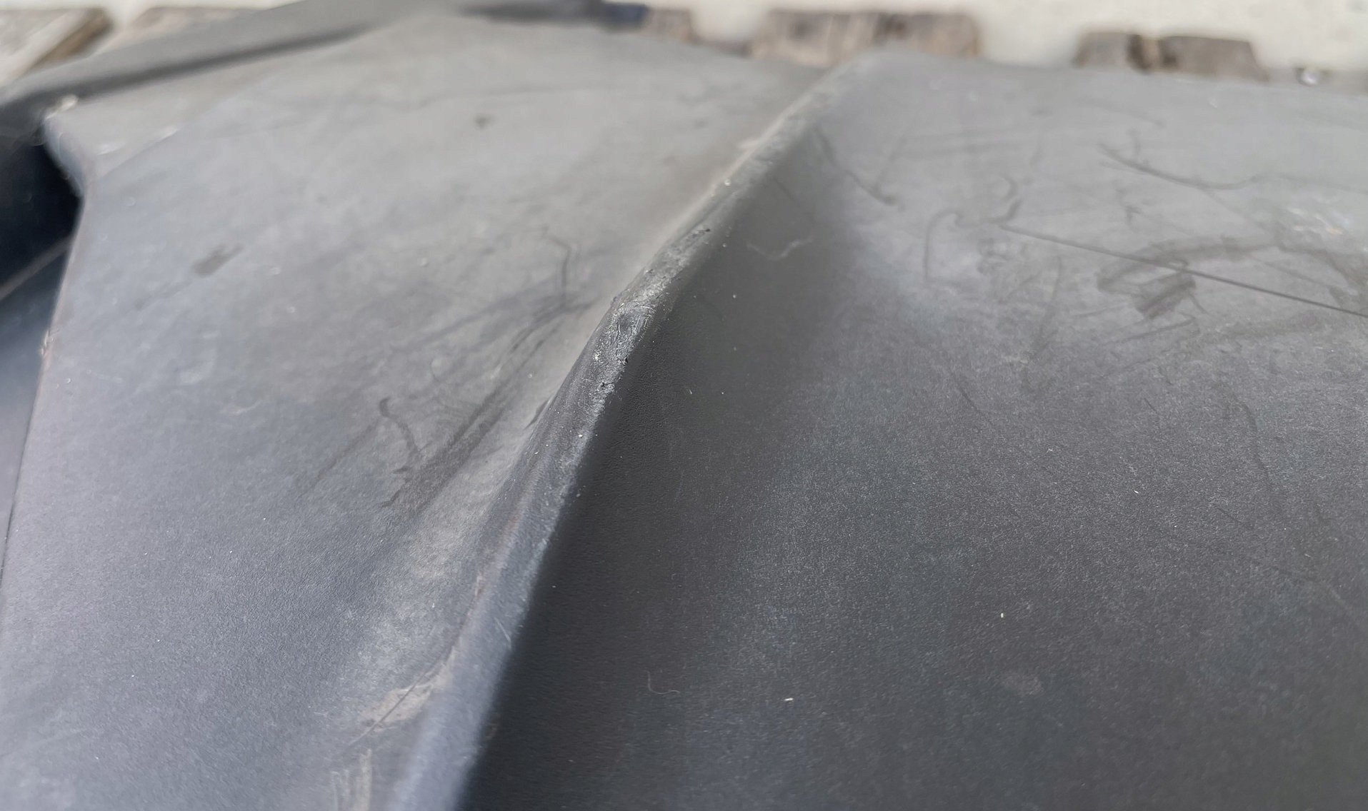 PORSCHE TAYCAN 9J1 2019- SPOILER accessories diffuser rear part 9J1807983F