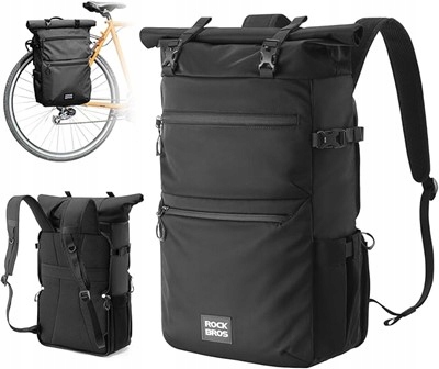 Rockbros multifunkční taška/batoh na nosič zavazadel, černá, 11-16 l