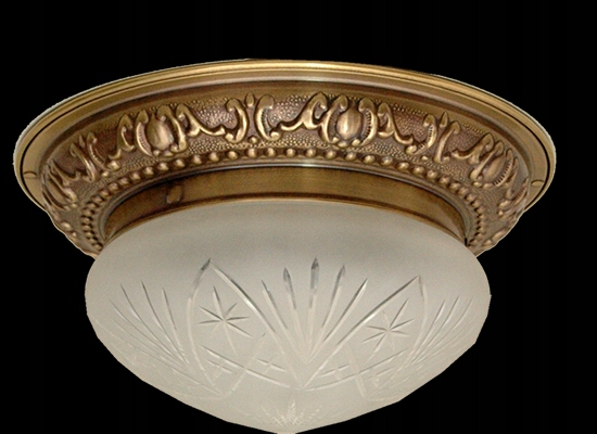 Stropné Svietidlo, mosadzná stropná lampa, stropná lampa