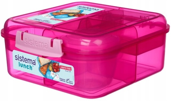 Sistema Lunchbox Pojemnik Śniadaniówka Do Szkoły Pracy Bento Cube 1.25 L